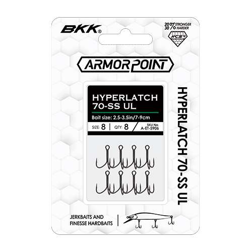 BKK Armor Point Hyperlatch 70-SS UL Treble Hooks image 0