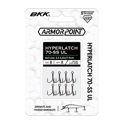 BKK Armor Point Hyperlatch 70-SS UL Treble Hooks