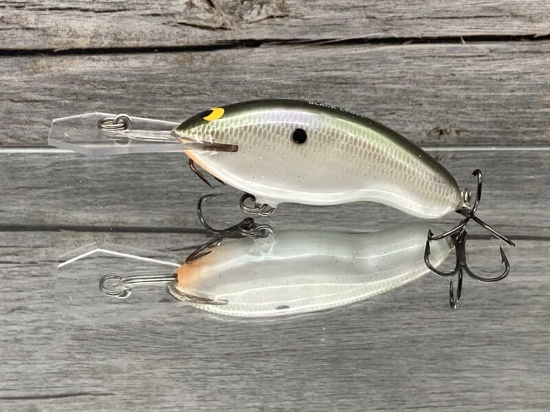 Black Label Balsa - Tapout Jr - Custom Balsa Crankbait - Gizzard Shad Pearl Color image 0