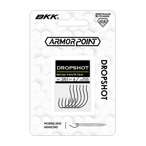 BKK Armor Point Drop Shot Worm Hooks image 0