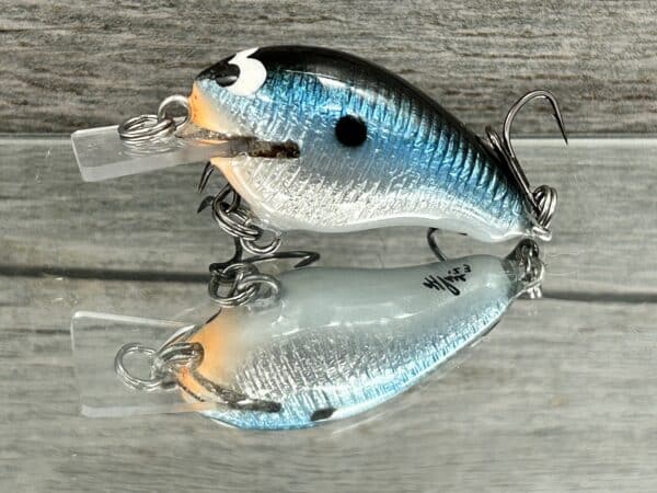 Black Label Balsa - Runt- Signature Series - Custom Balsa Crankbait - Blue Steel Color image 0