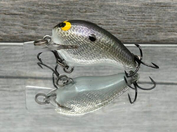 Black Label Balsa - Runt- Custom Balsa Crankbait - Gizzard Shad Foil Color image 0