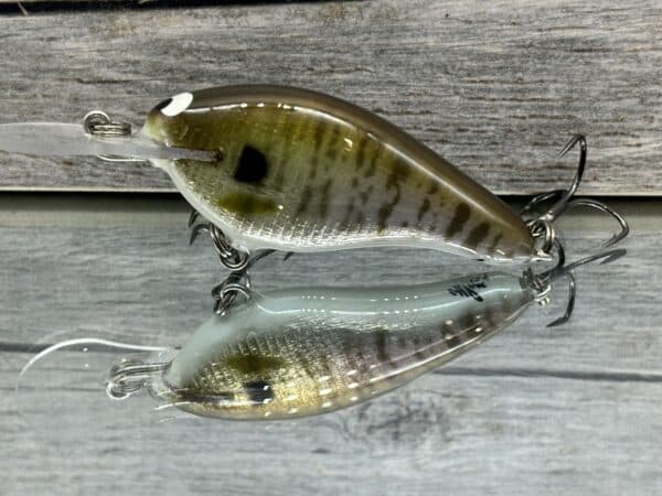 Black Label Balsa - Shiver 7 Signature Series - Custom Balsa Crankbait - Foiled Baby Bluegill color image 0