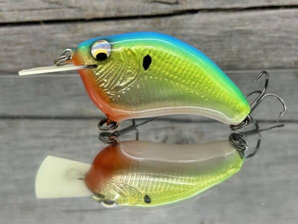 The Lure Forge - The Twenty-2 Rattling Squarebill Crankbait - Lime Dolphin Color image 0