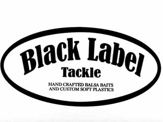 6" Black Label Tackle Box Sticker