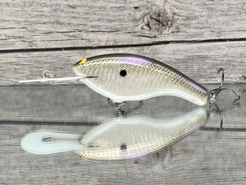 Black Label Balsa - Slim DD Series - Custom Balsa Crankbait - Gizzard Shad Foil image 0