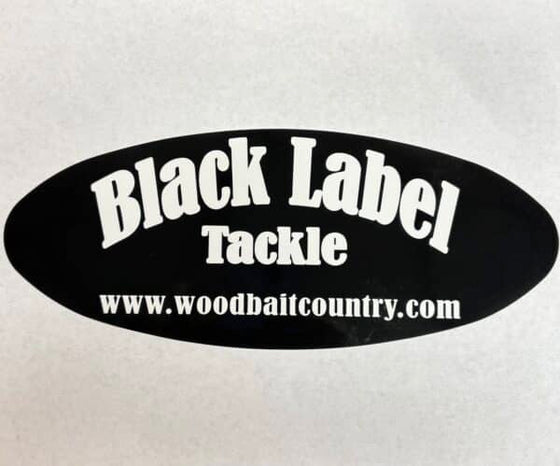 10" Black Label Tackle Boat / Truck Sticker