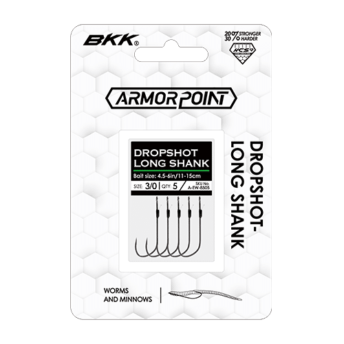 BKK Armor Point Drop Shot Long Shank Hooks