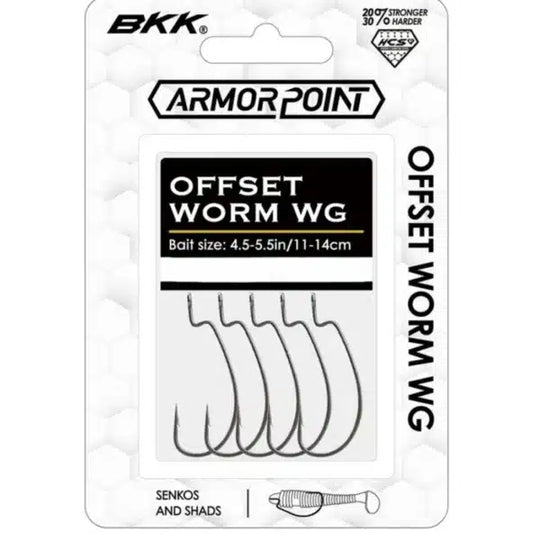 BKK Armor Point Offset Worm WG Hooks image 0