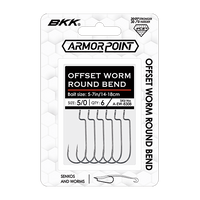 BKK Armor Point Offset Worm Round Bend Hooks