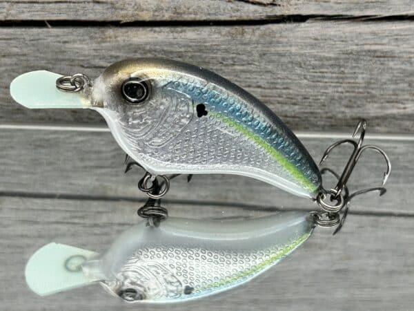 The Lure Forge - Flatside Mini - Balsa Crankbait - Threadfin Shad Color image 0