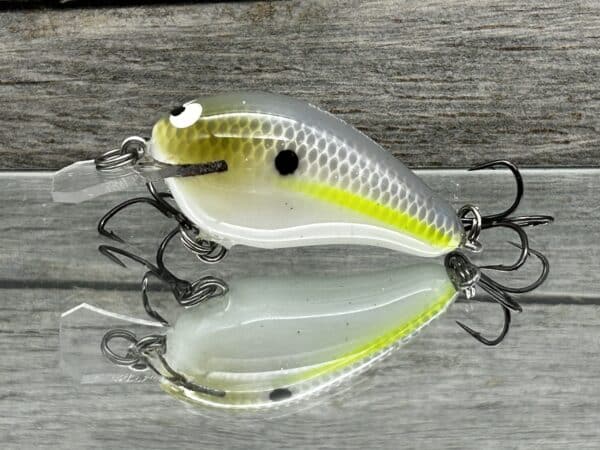 Black Label Balsa - Sweetheart - Custom Balsa Crankbait - Chartreuse Shad color image 0
