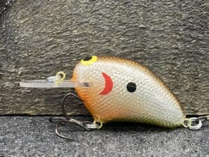 John Hott Lures - Kill'r H-1 MR Round Bill - Custom Balsa Crankbait - Foiled Brown Back Color