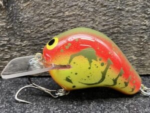 John Hott Lures - H-1 - Custom Balsa Squarebill - Tomato Craw Color