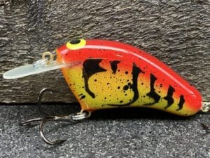 John Hott Lures - Hott Hicky - Custom Balsa Crankbait - Spring Craw Color