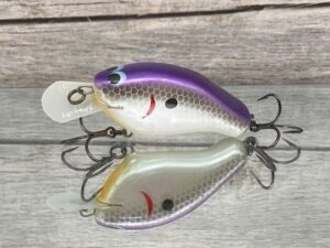 Greenfish Tackle - Stray Dog - Custom Balsa Crankbait - Lavender Shad Color