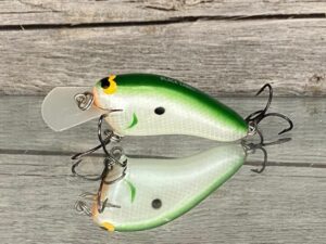 Black Label Balsa - Hickster - Balsa Crankbait - Lime Shad Color - Zoom WEC Hicky