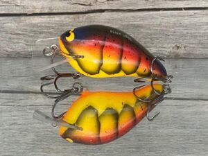 Black Label Balsa - Head Hunter - Custom Balsa Squarebill Crankbait - Spring Craw - Zoom WEC E-2