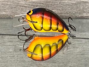 Black Label Balsa - Wreck Jr. - Custom Balsa Squarebill Crankbait - Spring Craw Color