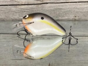 Black Label Balsa - Head Hunter - Custom Balsa Squarebill Crankbait -Threadfin Shad Pearl - Zoom WEC 2