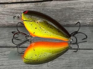 Black Label Balsa - Bacon - Balsa Crankbait - Chartreuse Root Beer Color