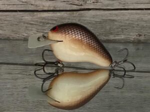 Black Label Balsa - CBS 1 - Balsa Squarebill Crankbait - Hot Chocolate Color - Bagley B1