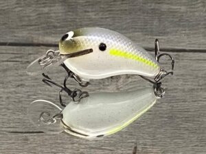 Black Label Balsa - Rumble - Custom Balsa Crankbait - Chartreuse Shad Color