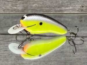 Black Label Balsa - Sandman - Custom Balsa Crankbait - Chartreuse Magic Color - Zoom WEC Sand Flea