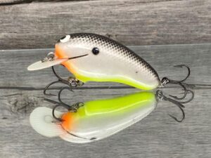 Black Label Balsa - Sandman - Custom Balsa Crankbait - Hot Shad Color - Zoom WEC Sand Flea