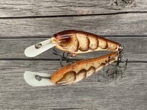 Black Label Balsa - SS Shad - Custom Balsa Crankbait - Brown Craw Color