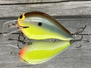 Black Label Balsa - Head Hunter - Custom Balsa Squarebill Crankbait - River Bream Color - Zoom WEC E-2