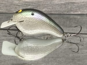 Black Label Balsa - CBS 2 - Custom Balsa Squarebill Crankbait - Gizzard Shad Foil Color- Bagley B2