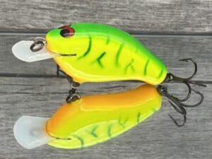 Greenfish Tackle - Stray Dog - Custom Balsa Crankbait - Lime Coach Dog Color