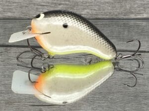 Black Label Balsa - CBS 2 - Custom Balsa Squarebill Crankbait - Hot Shad Color- Bagley B2