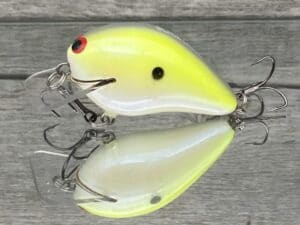 Black Label Balsa - Ricochet Jr. - Custom Balsa Crankbait - Chartreuse Illusion Color