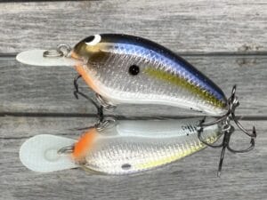 Black Label Balsa - Little Cliffie - Signature Series Crankbait - Foiled Threadfin Shad Color