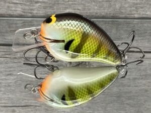 Black Label Balsa - Wreck Jr. - Custom Balsa Squarebill Crankbait - Bold Bluegill Color