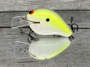 Black Label Balsa - Wreck - Balsa Squarebill - Chartreuse Illusion Color - Zoom WEC E-1