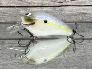 Black Label Balsa - BL 1.5 - Balsa Squarebill - Chartreuse Shad Color