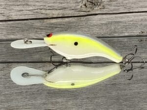 Black Label Balsa - Slim DD Series - Custom Balsa Crankbait - Chartreuse Illusion