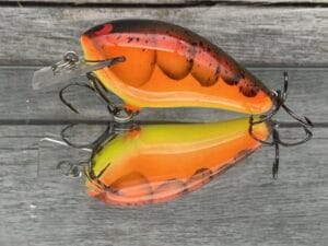 Black Label Balsa - BL 1.5 - Balsa Squarebill - 3 Alarm Craw Color - RC 1.5