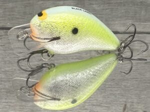 Black Label Balsa - Ricochet Jr. - Custom Balsa Crankbait - Citrus Shad Foil Color