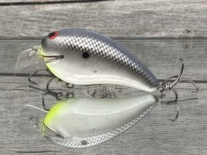 Black Label Balsa - Ricochet - Custom Balsa Crankbait - Neon Shad Color