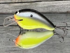 Black Label Balsa - Head Hunter - Custom Balsa Squarebill Crankbait - Chartreuse Magic Color - Zoom WEC E-2