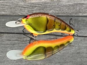 Black Label Balsa - Slim Series - Custom Balsa Crankbait - Rotten Craw Color