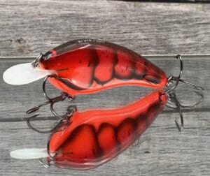 Black Label Balsa - Slim Series - Custom Balsa Crankbait - Delta Craw Color