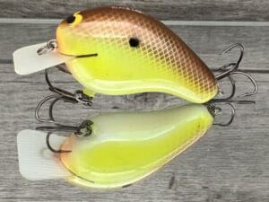 Black Label Balsa - CBS 2 - Custom Balsa Squarebill Crankbait - River Bream Color - Bagley B2