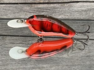 Black Label Balsa - Little Cliffie - Custom Balsa Crankbait - Delta Craw Color