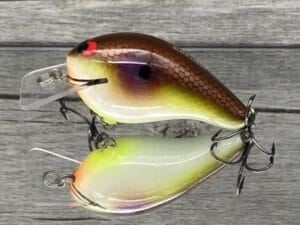 Black Label Balsa - Head Hunter - Custom Balsa Squarebill Crankbait - High Rock Shad Color - Zoom WEC E-2