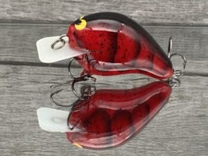 Black Label Balsa - CBS 1 - Balsa Squarebill Crankbait - Red Craw Color - Bagley B1